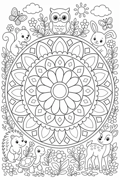 Coloriage de Mandala 7 ans à imprimer