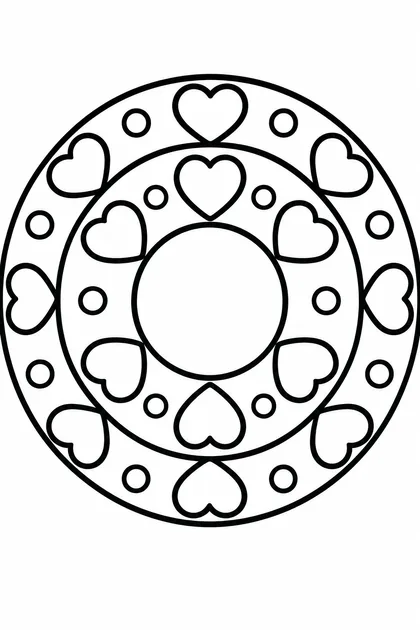 Coloriage de Mandala 4 ans à imprimer