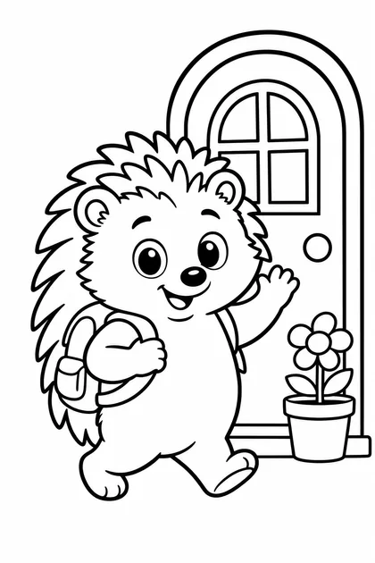 Coloriage de La rentrée en moyenne section à imprimer